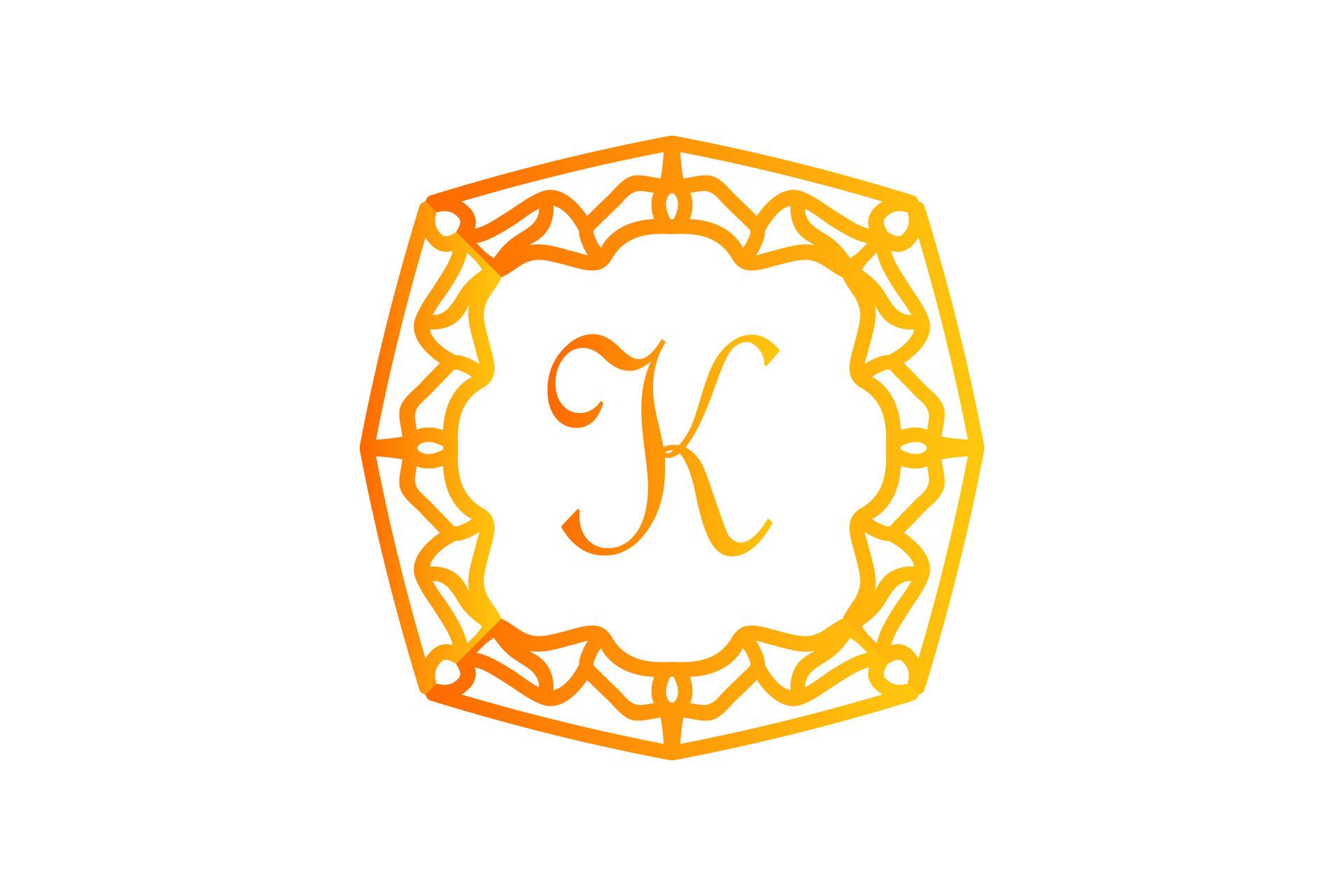 Monogram Symbol Name Illustration Design