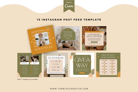 Boho Instagram Post Template