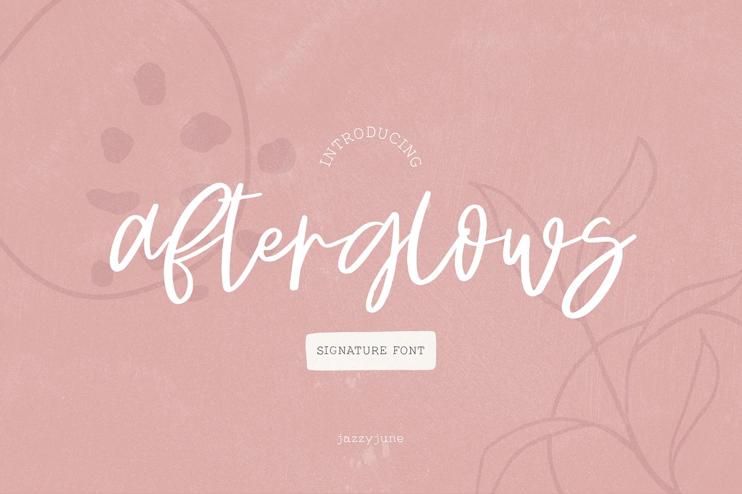 Afterglows Font