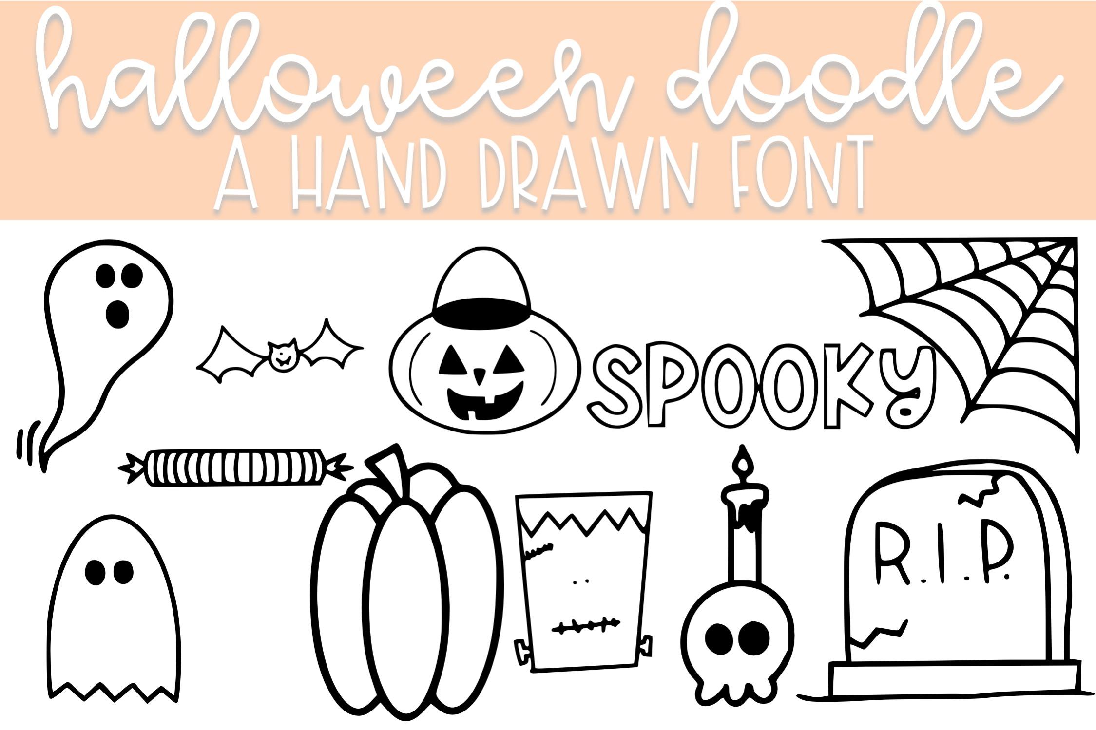 Halloween Doodle Font
