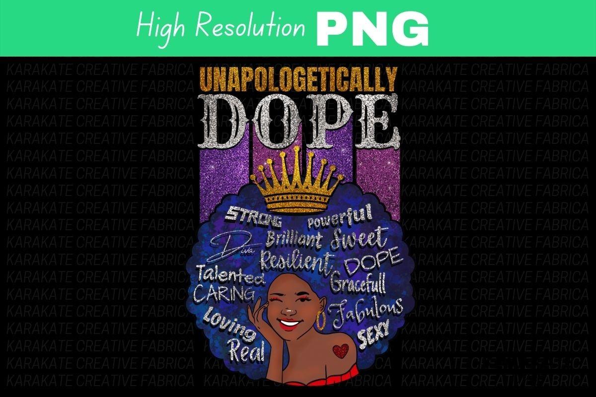 Black Beautiful Woman Sublimation PNG