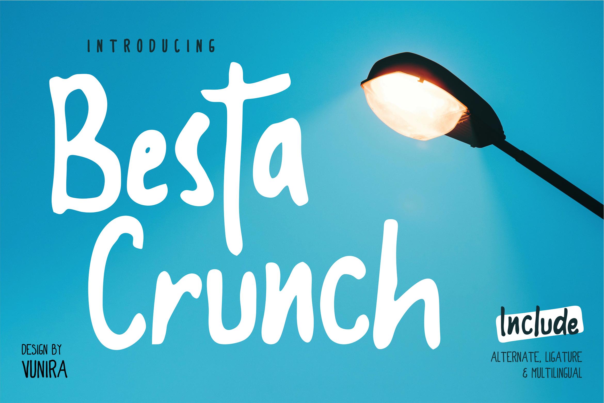 Besta Crunch Font