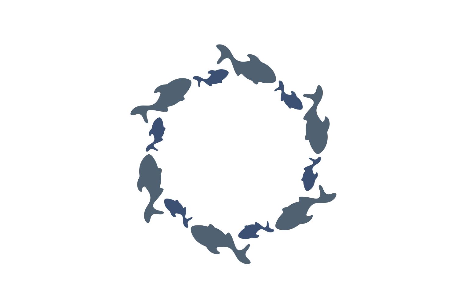 Fishes Monogram Frame