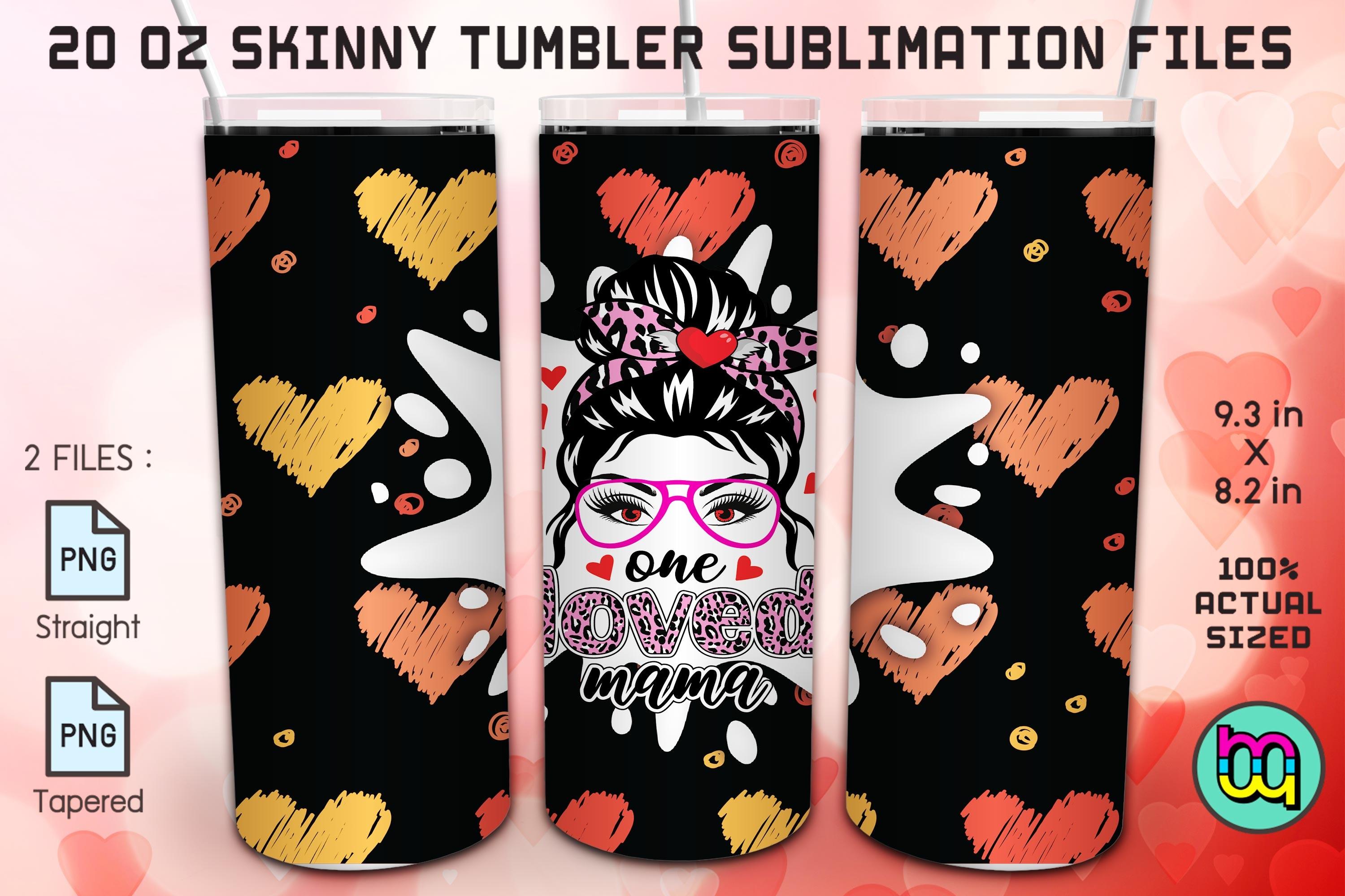One Love Mom Life Messy Bun Mama Tumbler