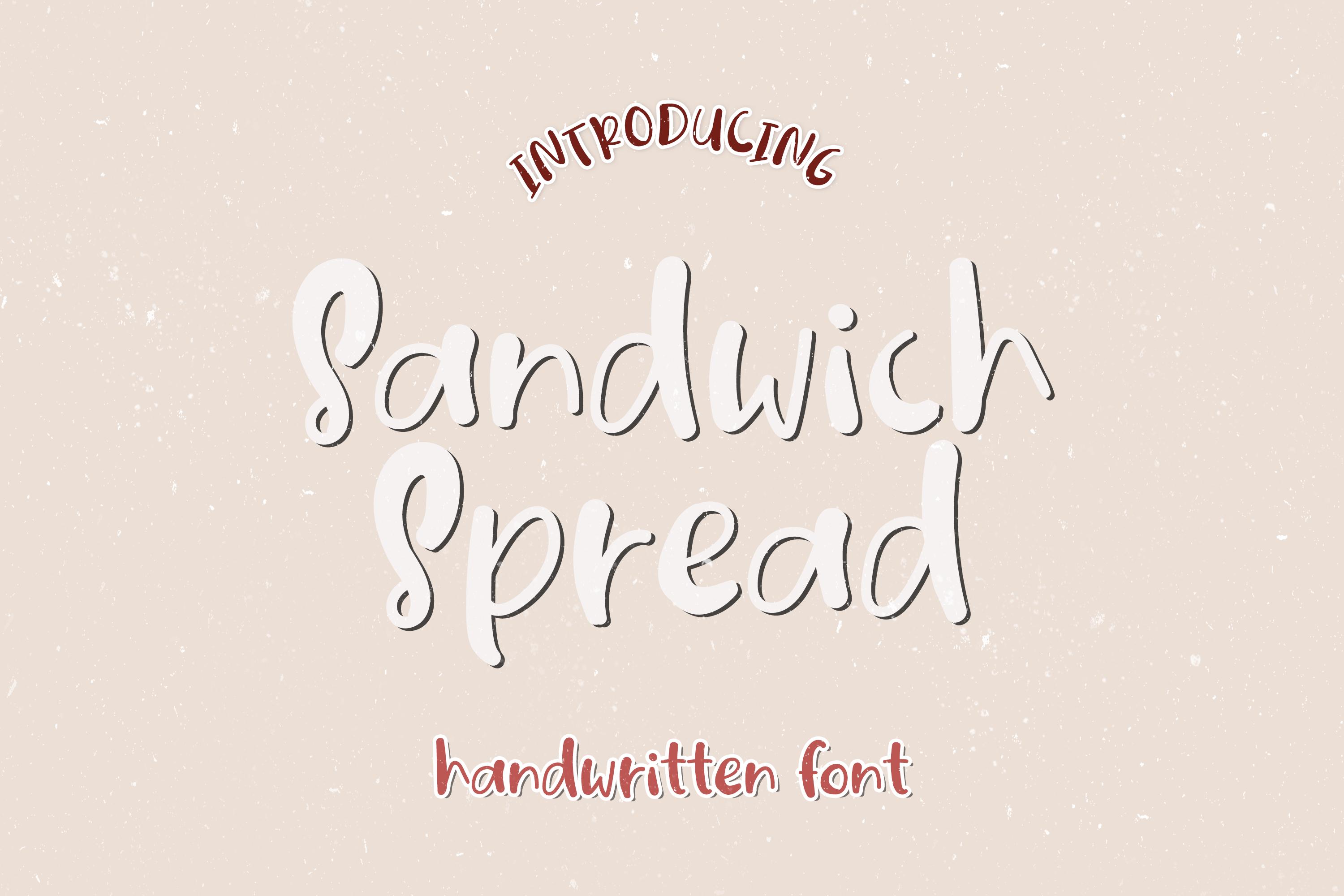 Sandwich Spread Font