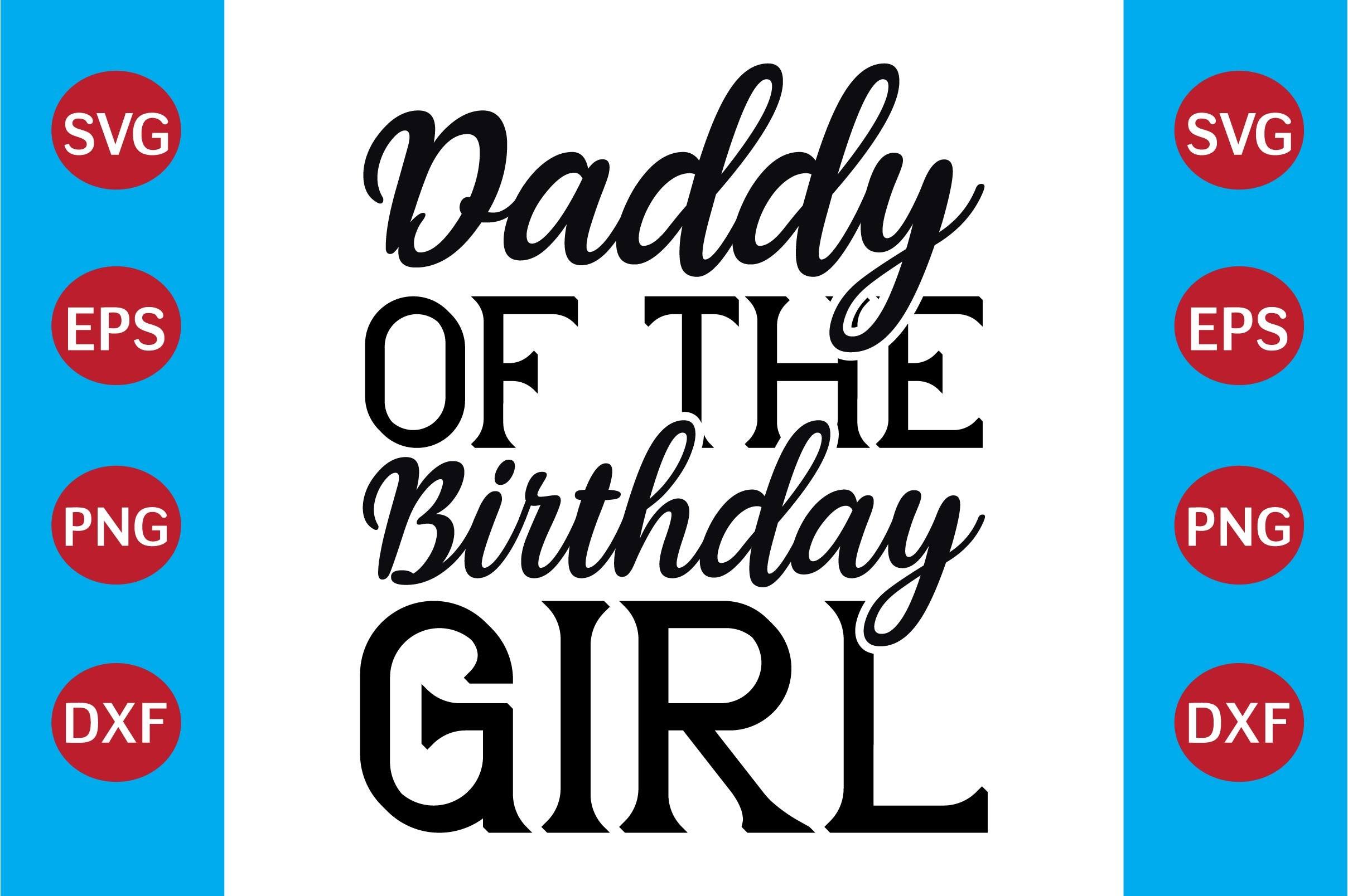 Daddy of the Birthda Unicorn SVG Design