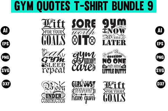 Gym Quotes Designs Bundle