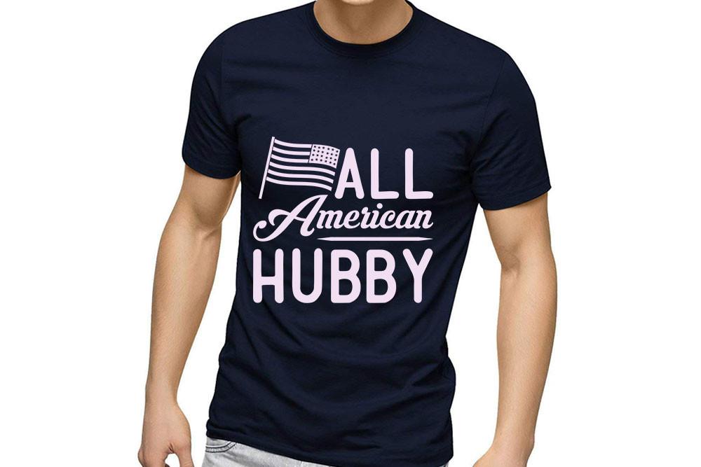 4th July SVG Design, All American Hubby