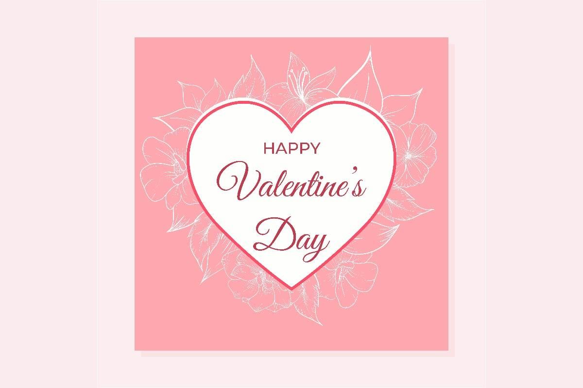 Happy Valentines Day Card Template