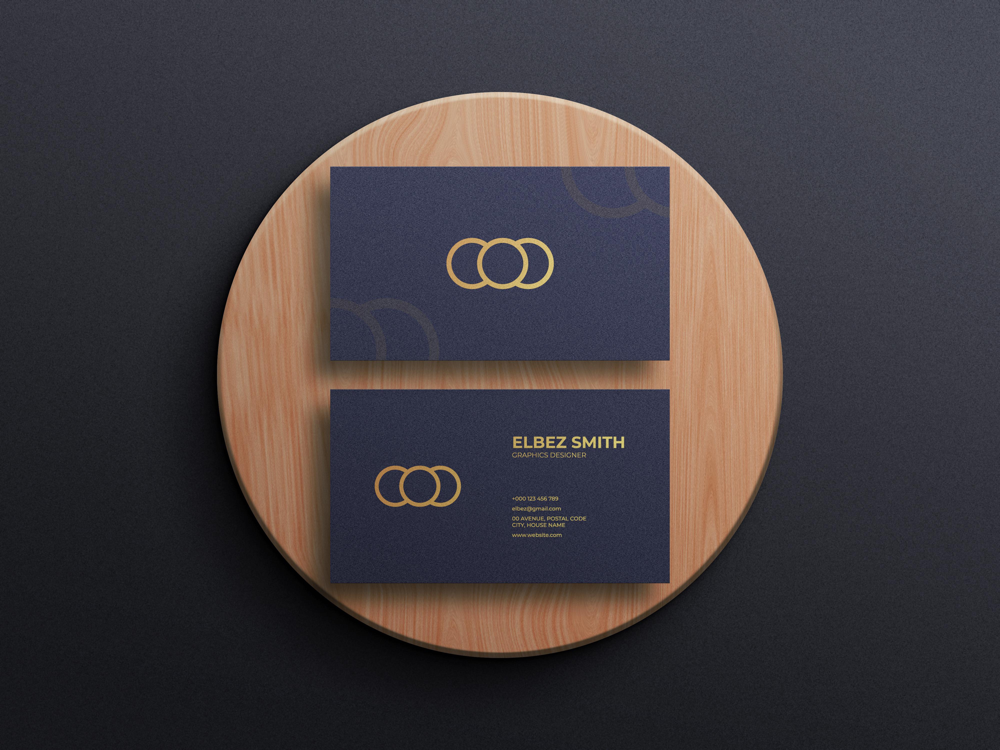 Unique Business Card Mockup