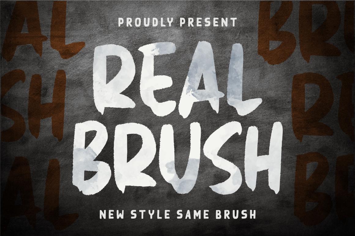Real Brush Font