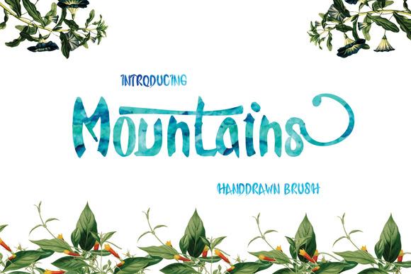 Mountains Font