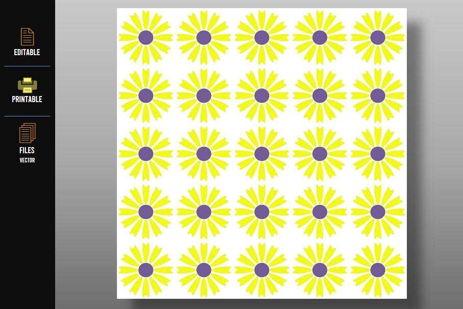 Colored Flowers Pattern
