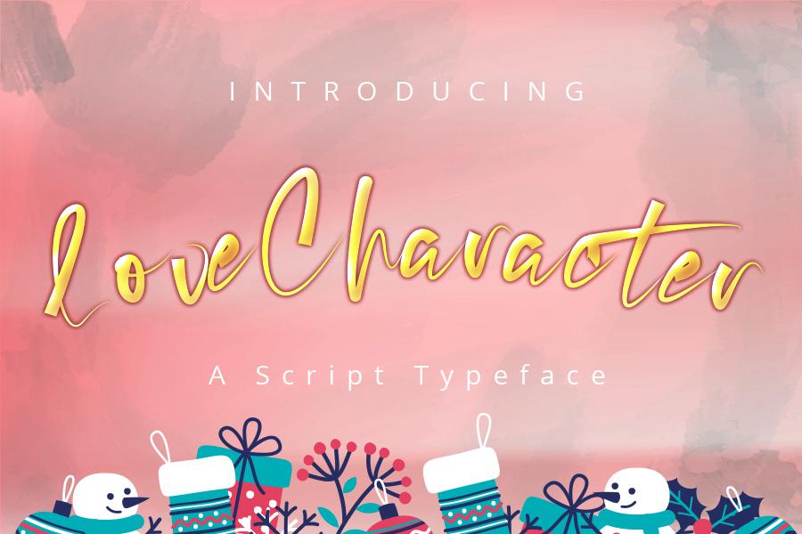 Love Character Font