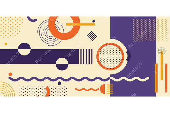 Banner Geometric Pattern Minimal Style
