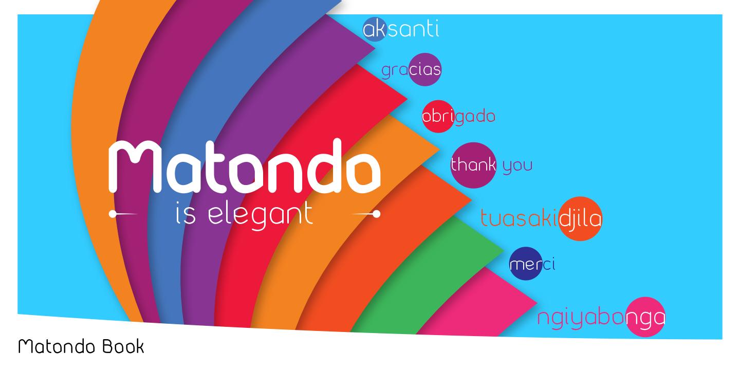 Matondo Book Font
