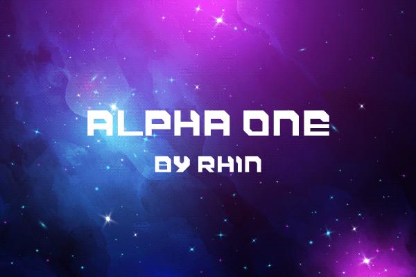 Alpha One Font