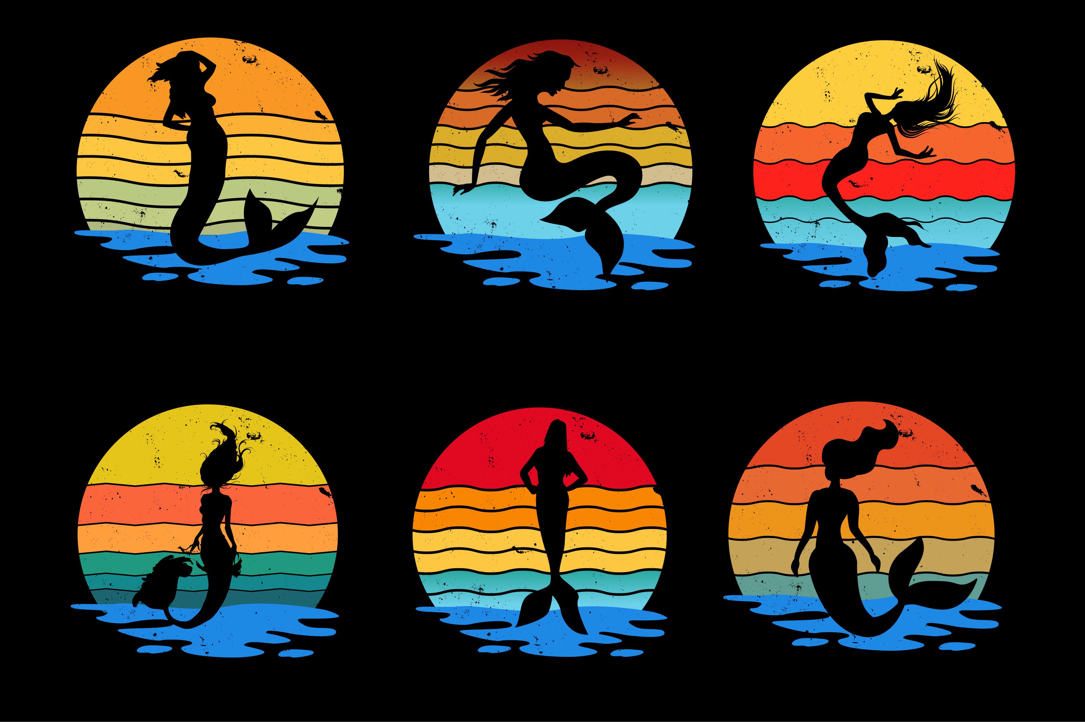 Mermaid T-Shirt Design Graphics