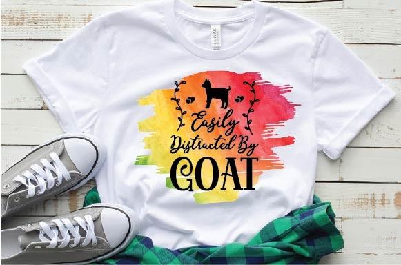 Easily Distracted by Goat Svg