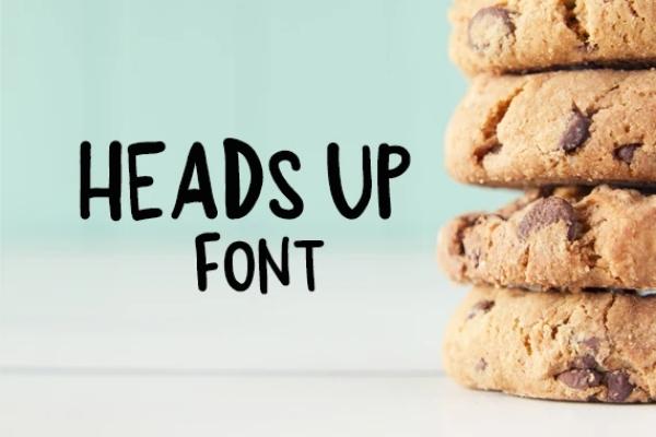 Heads Up Font
