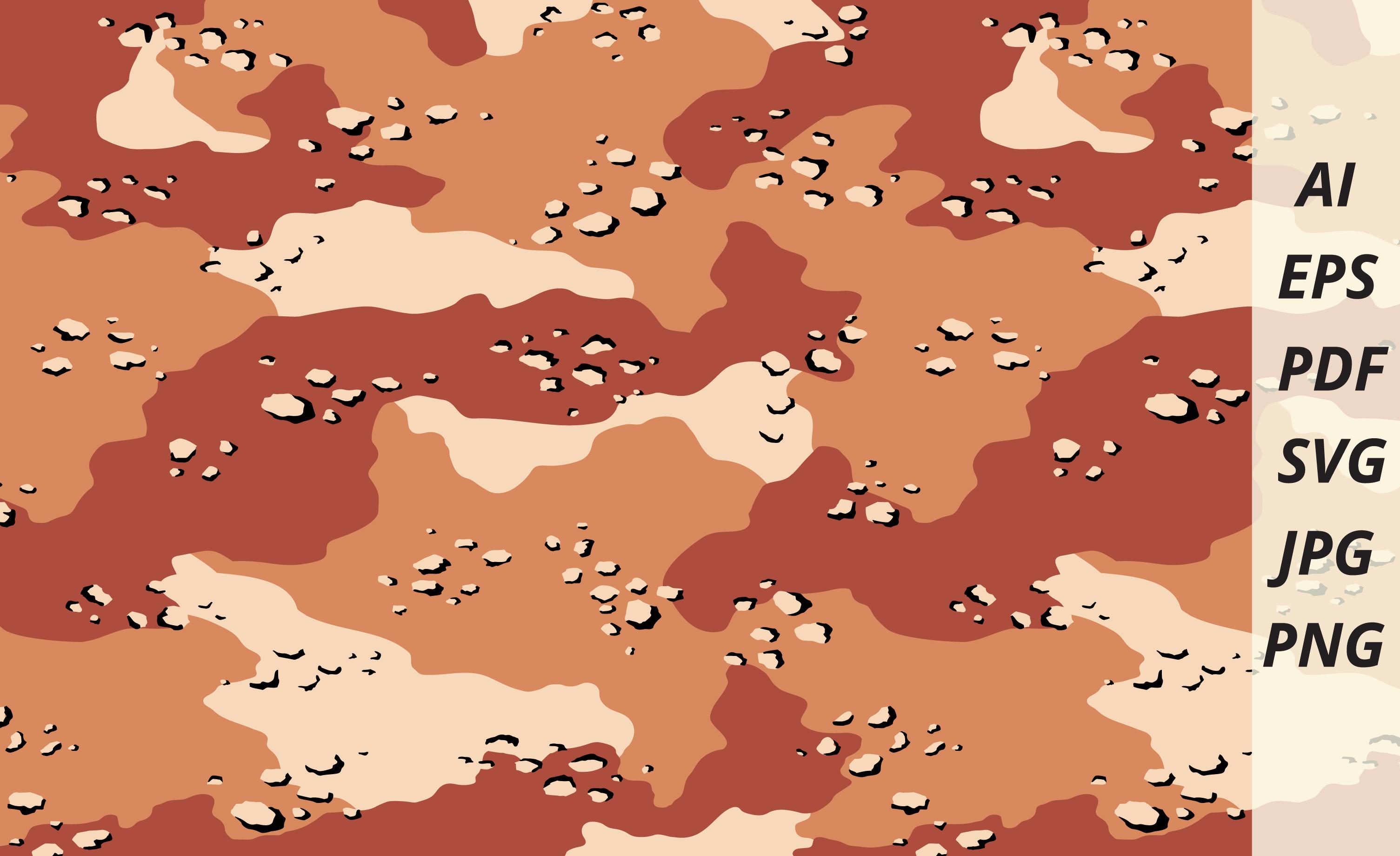 Abstract Camouflage Seamless Pattern.