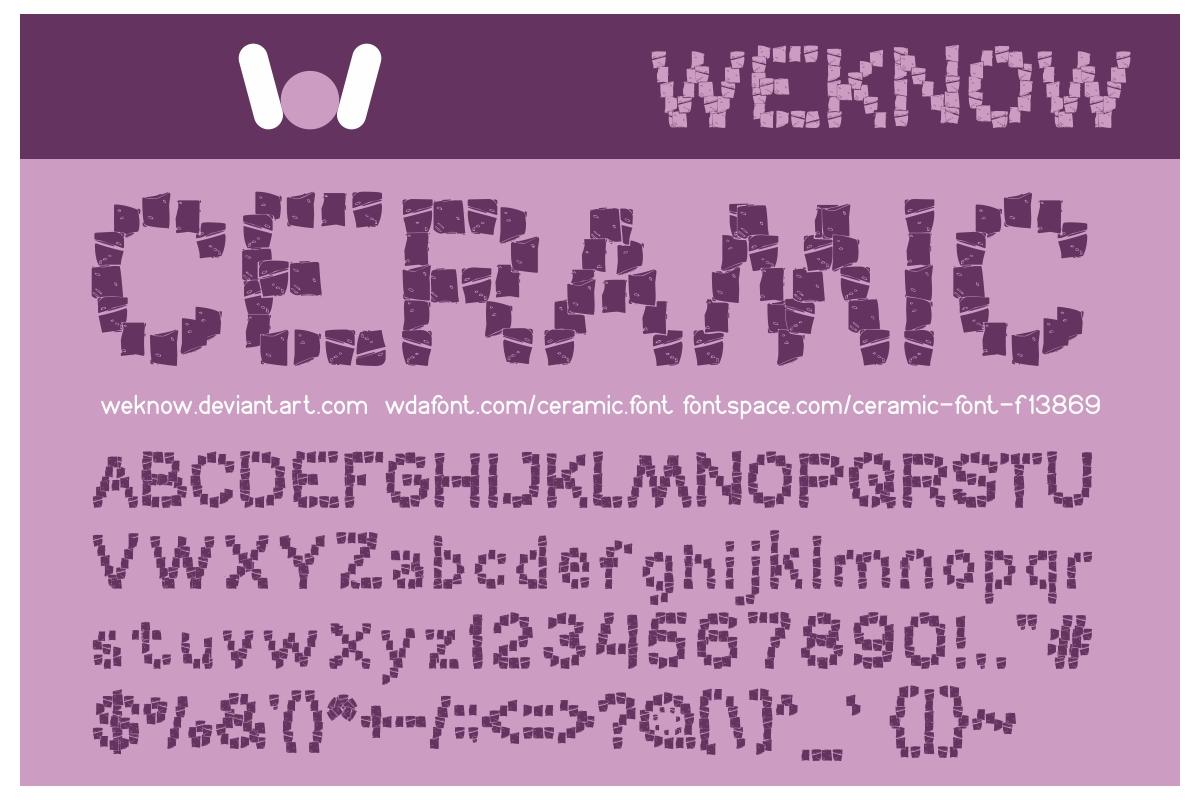 Ceramic Font