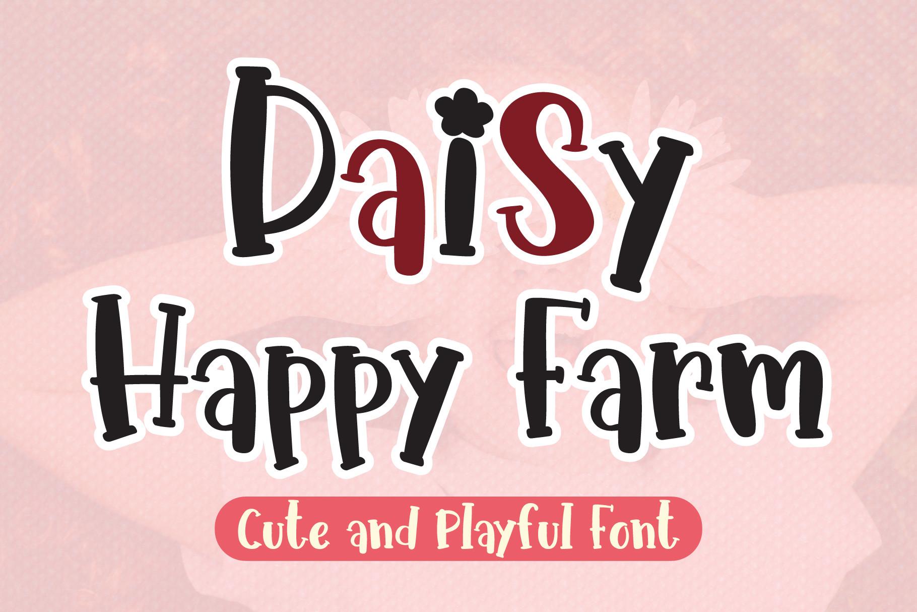 Daisy Happy Farm Font