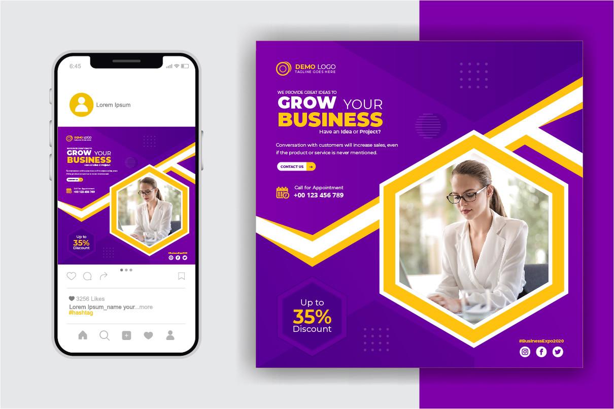 Business Social Media Post Design Ads