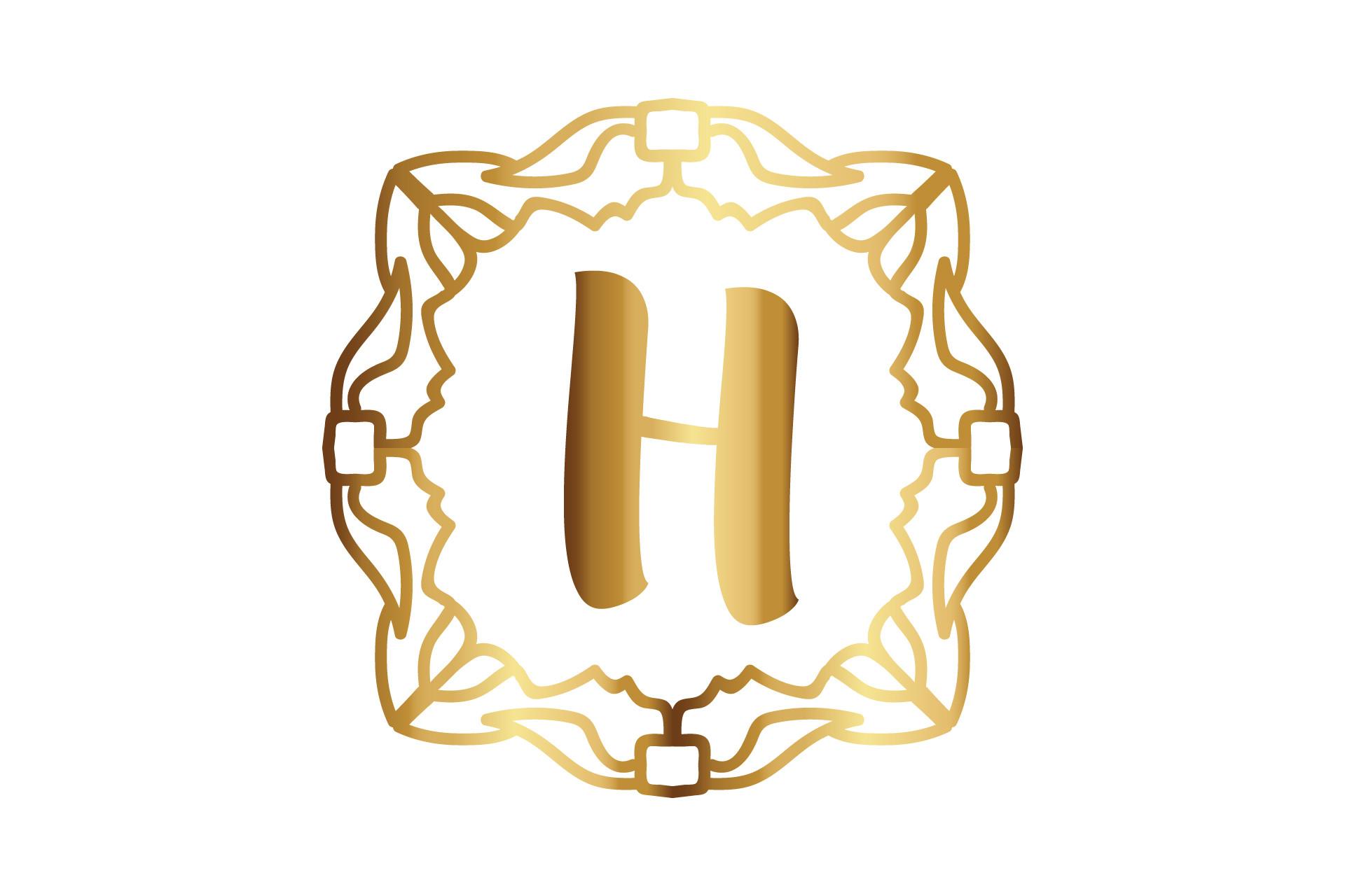 Monogram Border with Font Illustration