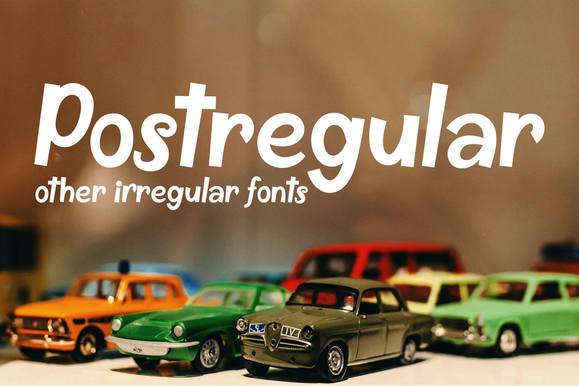Postregular Font