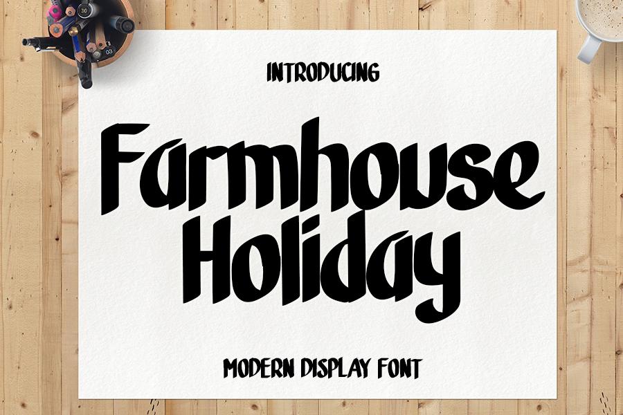 Farmhouse Holiday Font