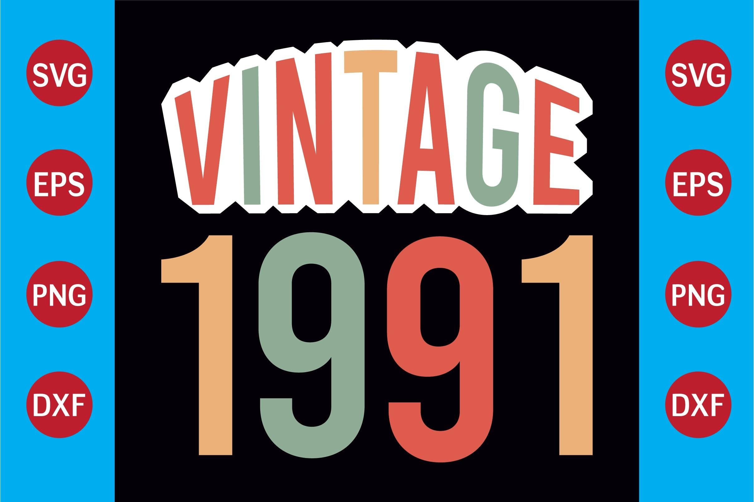 Vintage 1991  T-shirt Design