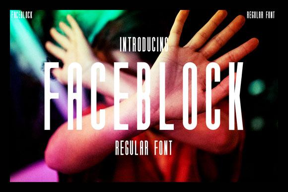 Faceblock Font