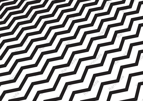 Abstract Black Chevron Wave Pattern