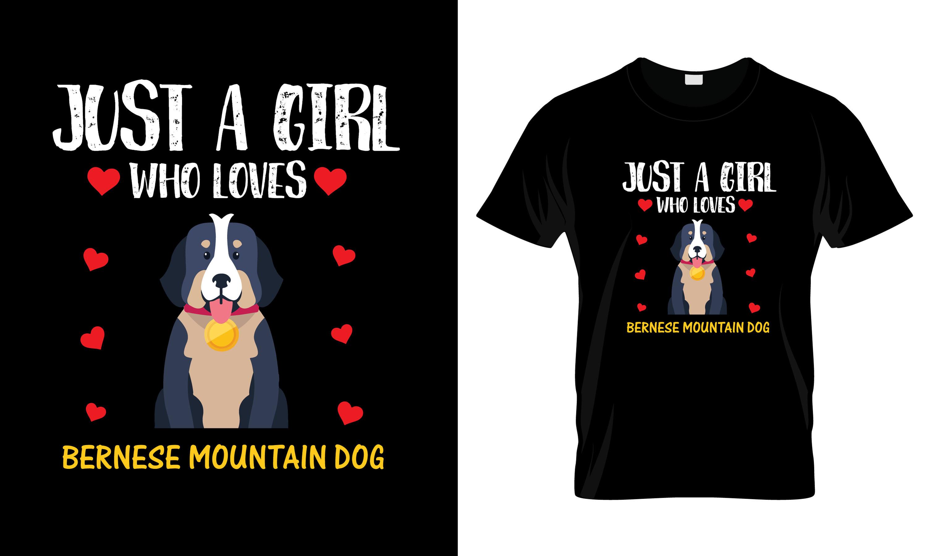 Just a Girl Who Loves Bernese T-Shirt