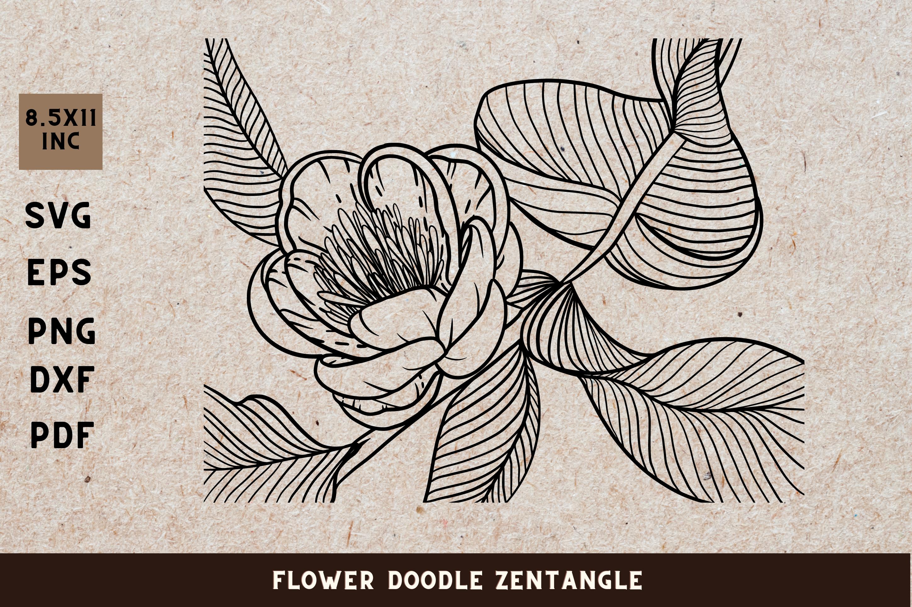 Flower Doodle Zenangle