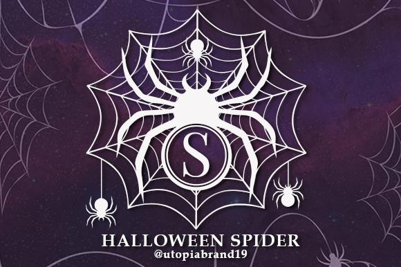 Halloween Spider Monogram Font