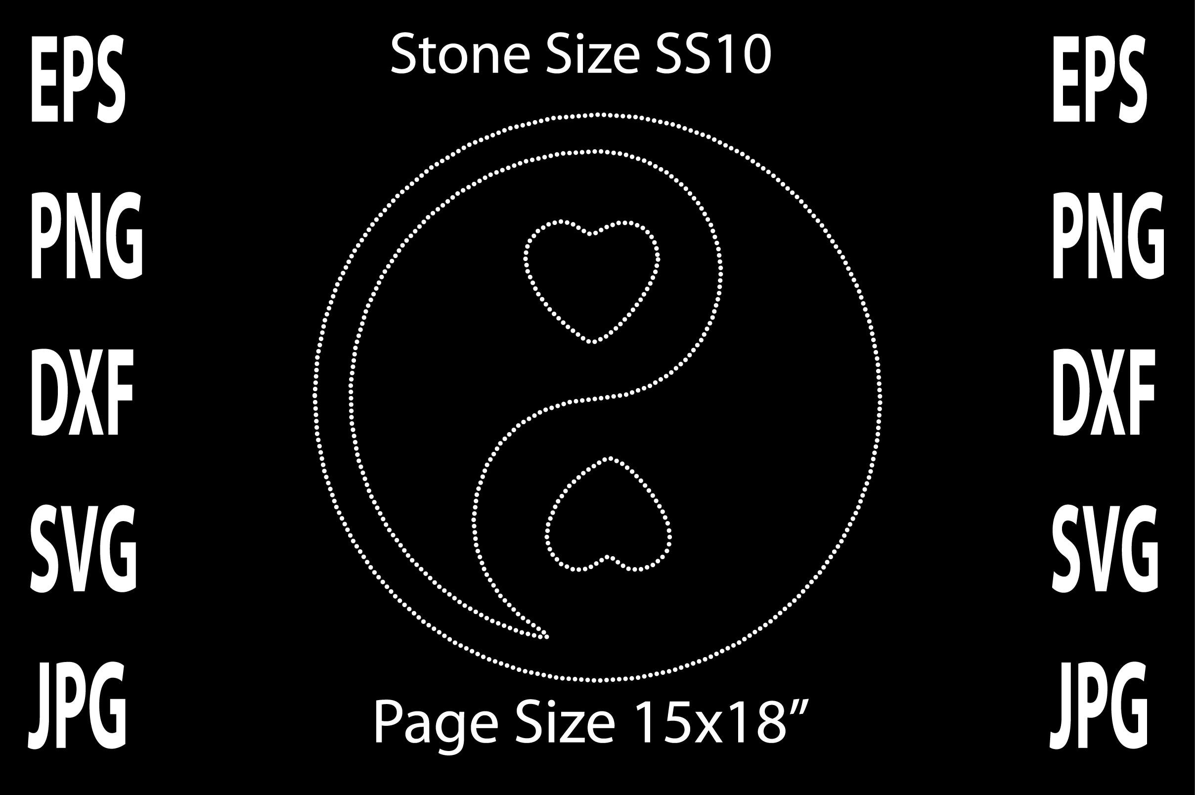 Valentines Day Rhinestone Template