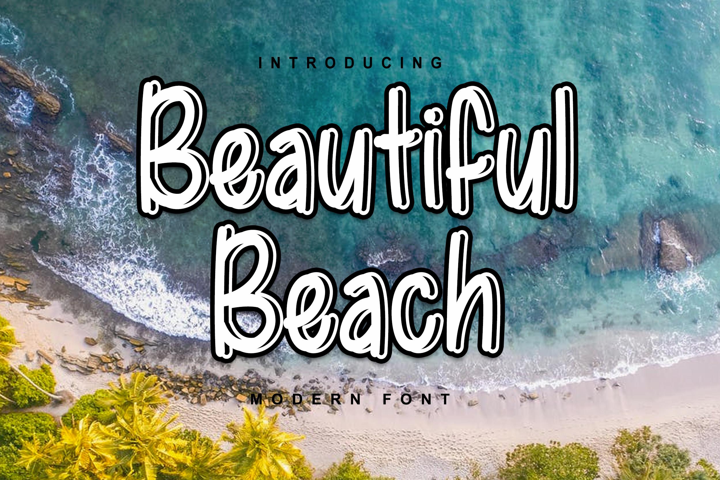 Beautiful Beach Font