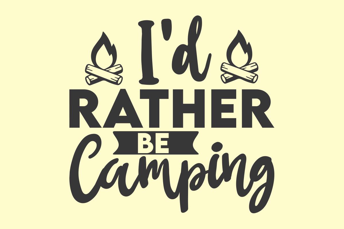 Camping SVG T Shirt Design