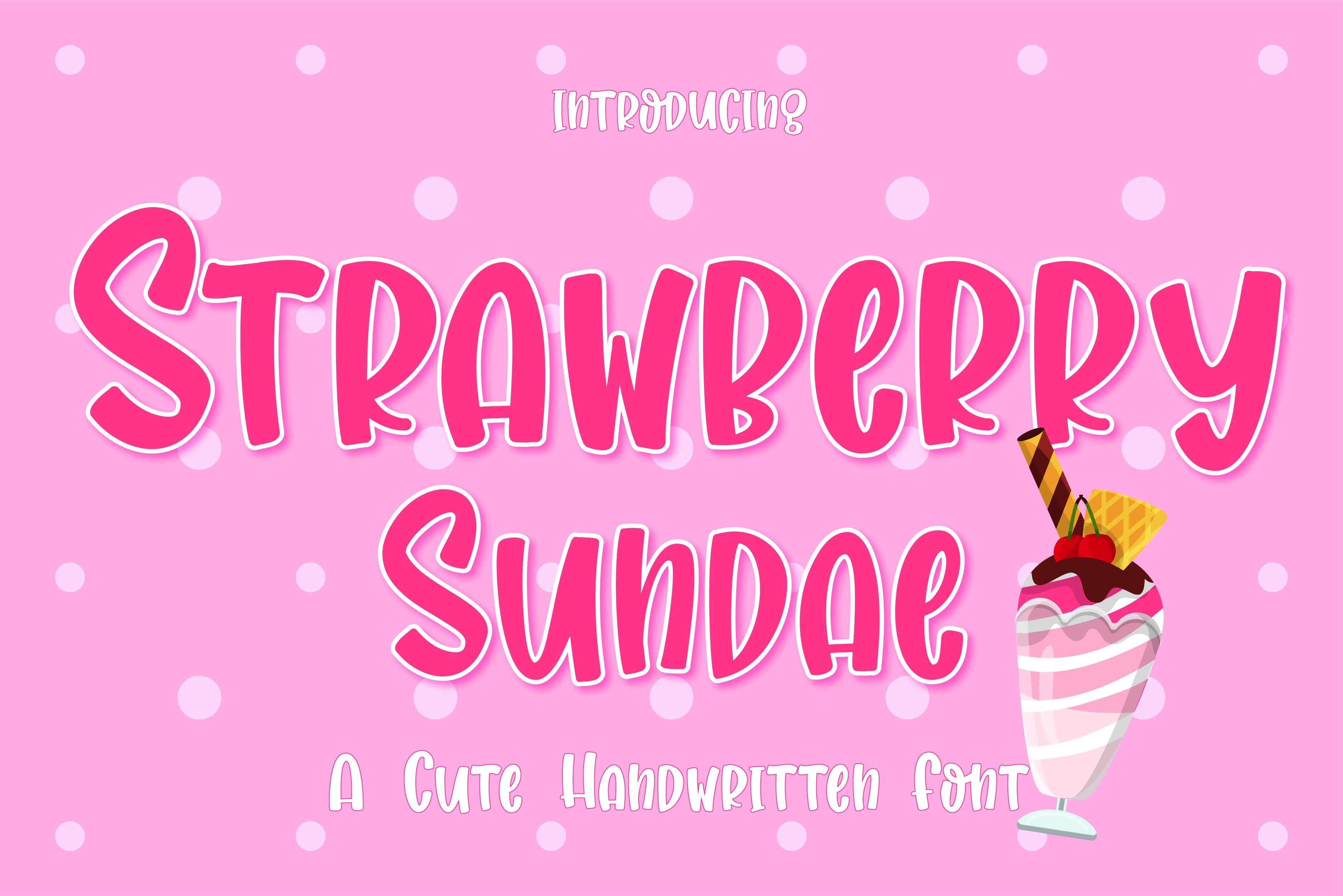Strawberry Sundae Font