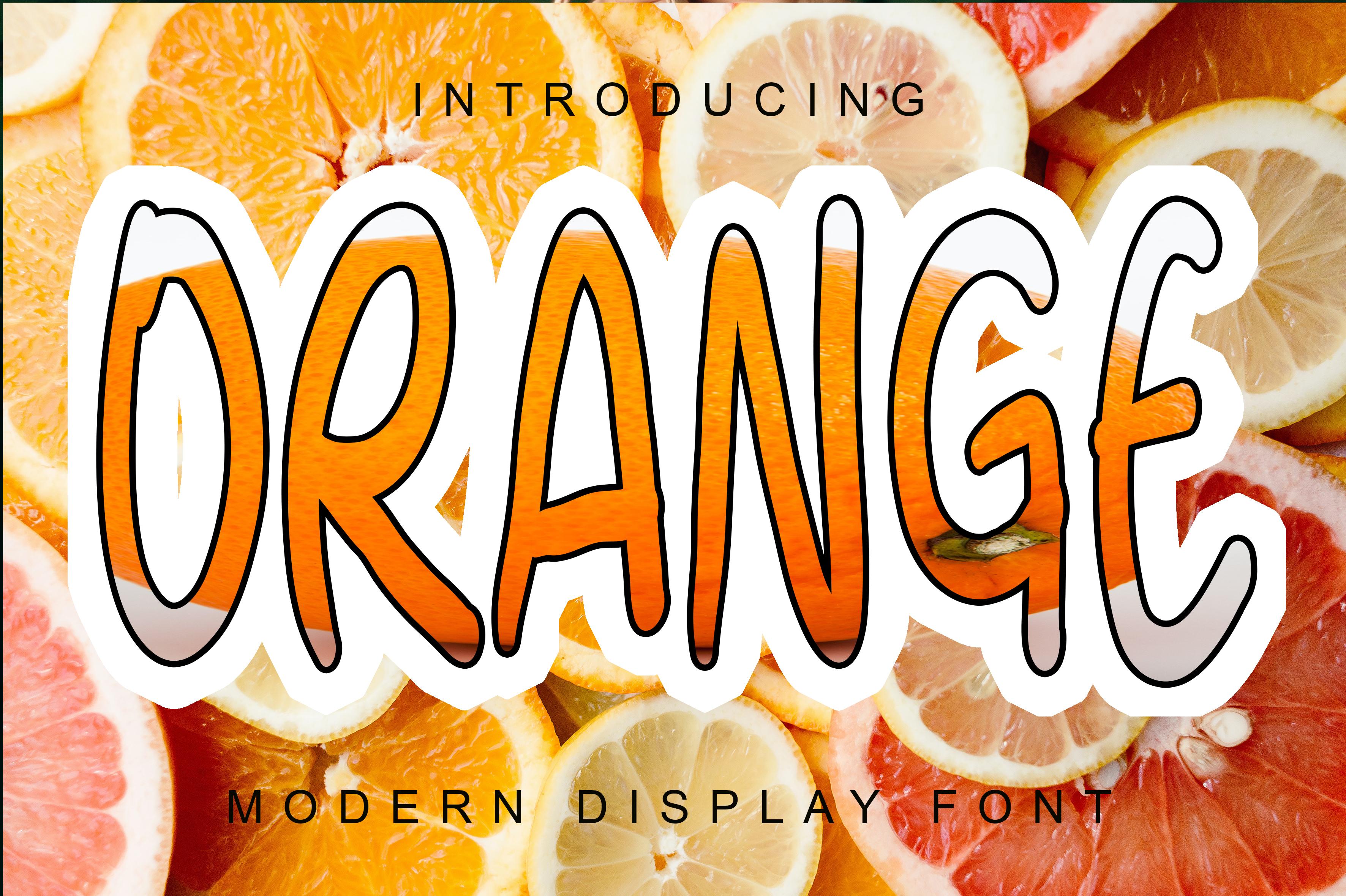 Orange Font