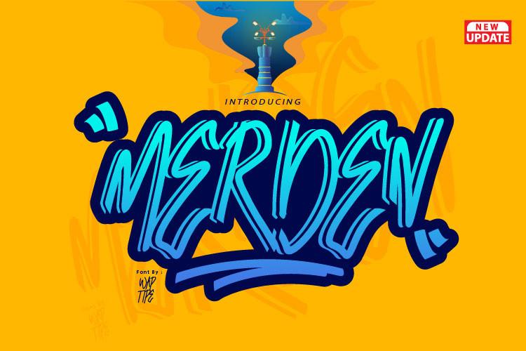Merden Graffiti Font