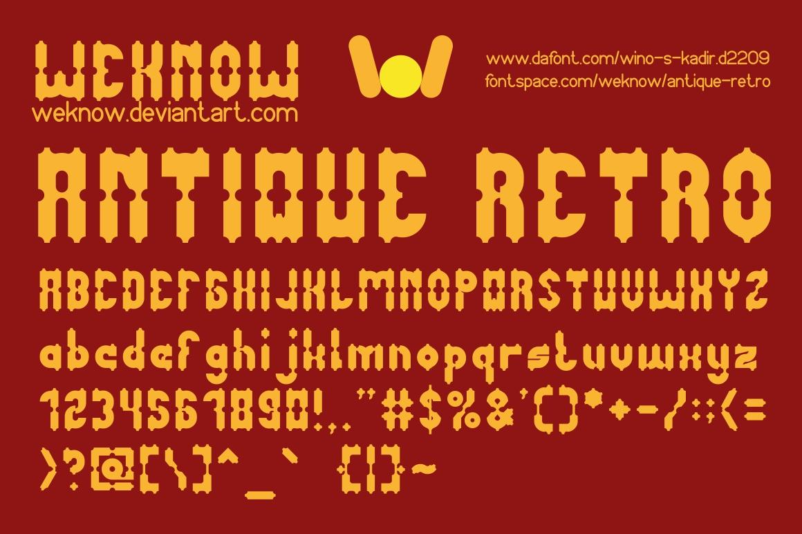 Antique Retro Font