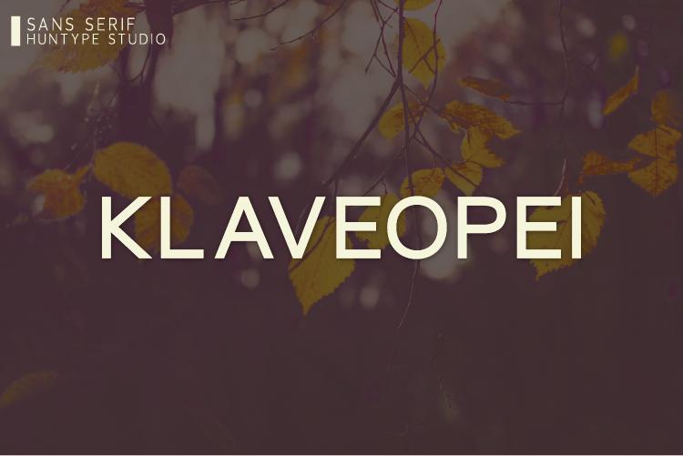 Klaveopei Font