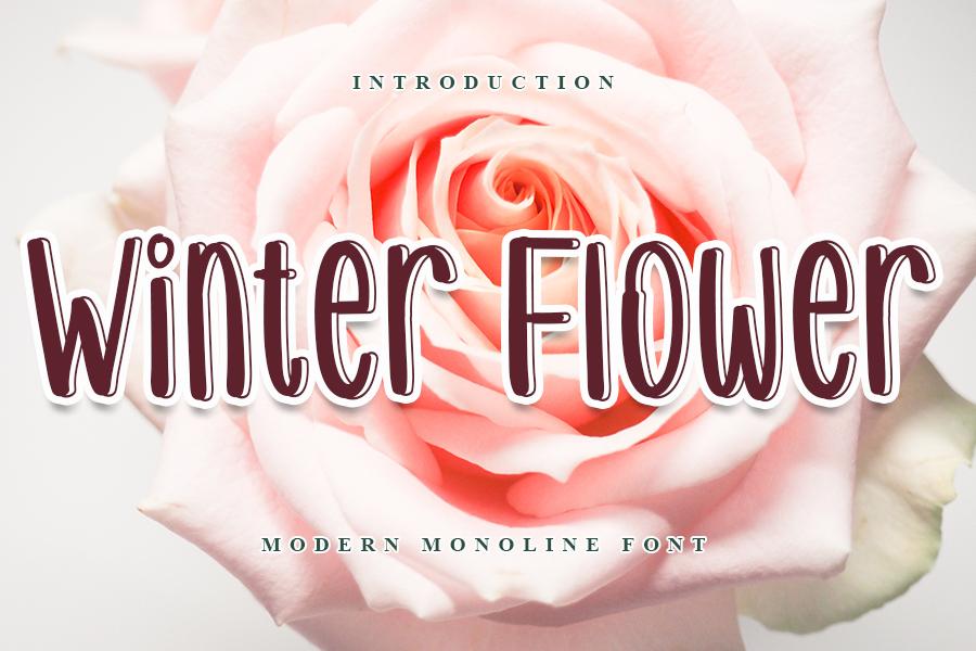 Winter Flower Font