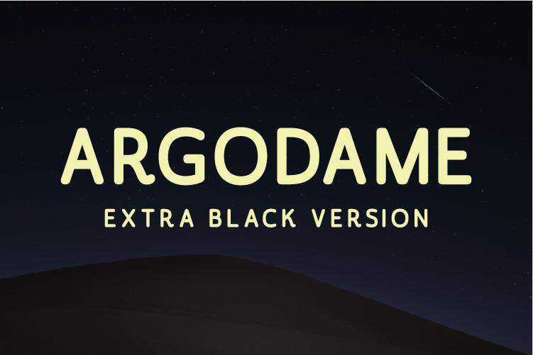 Argodame Extra Black Font