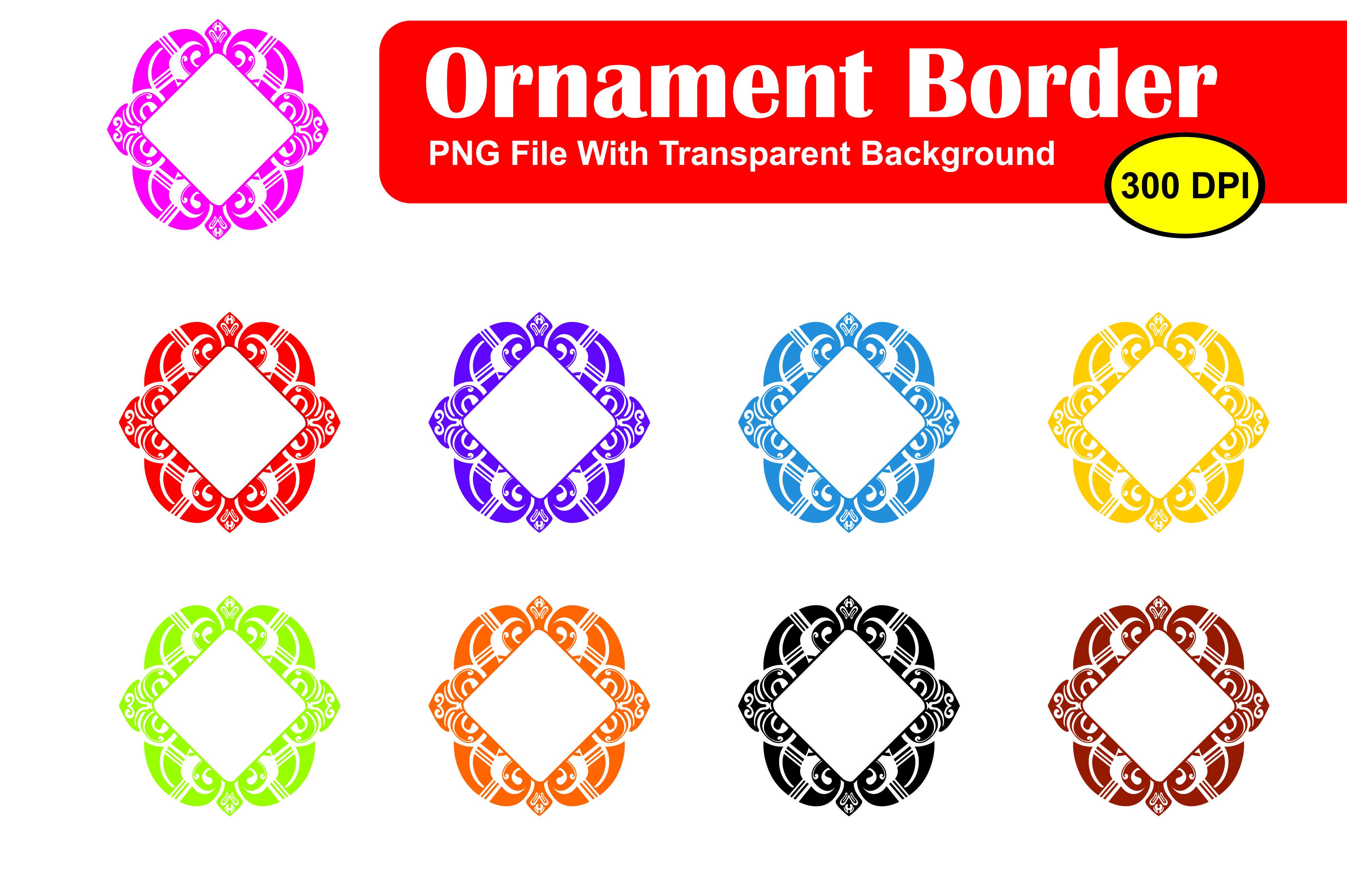 Bundle of Ornament Border Vector