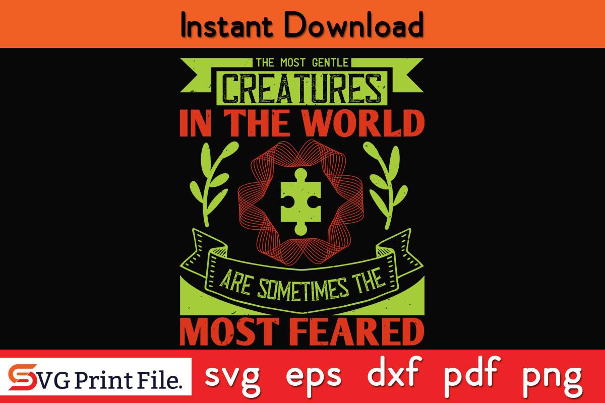 The Most Gentle Creatures Autism SVG