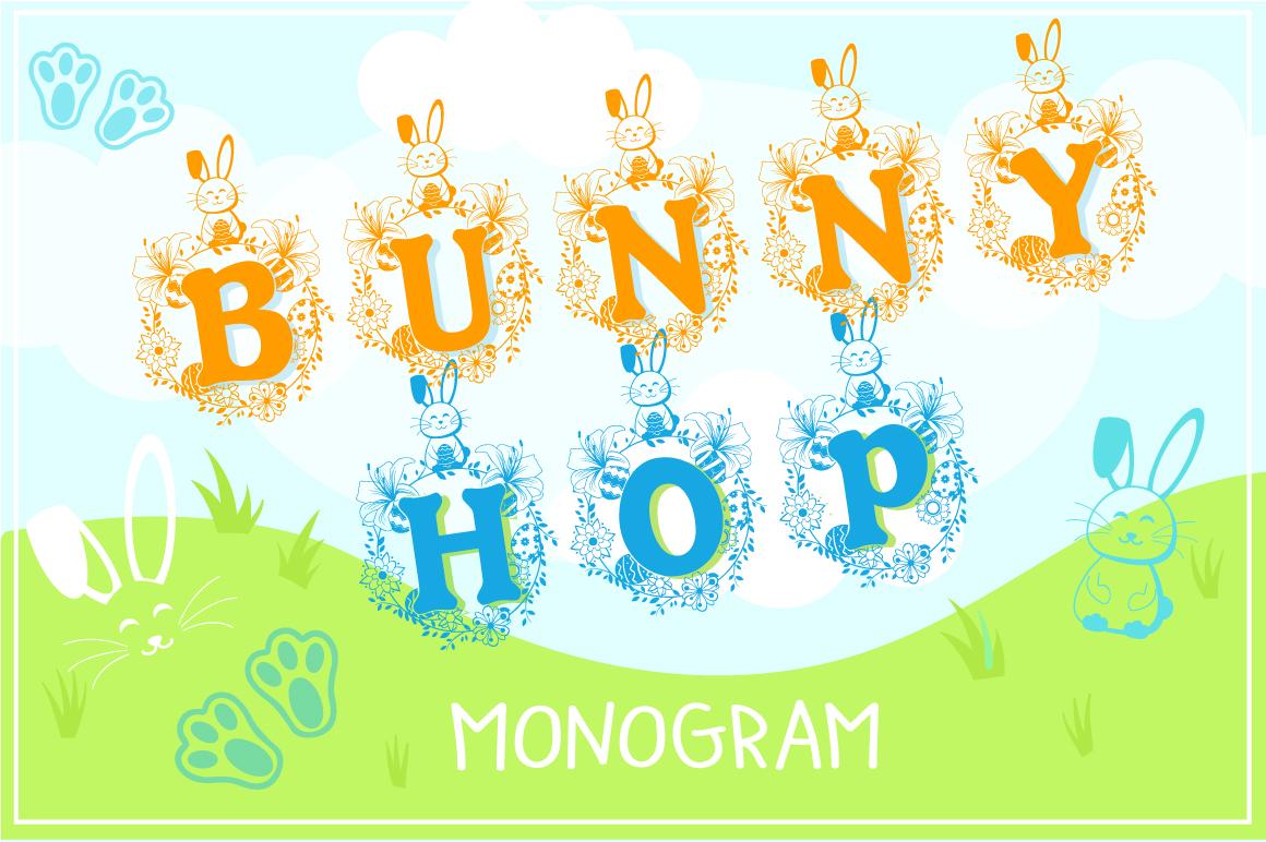 Bunny Hop Monogram Font